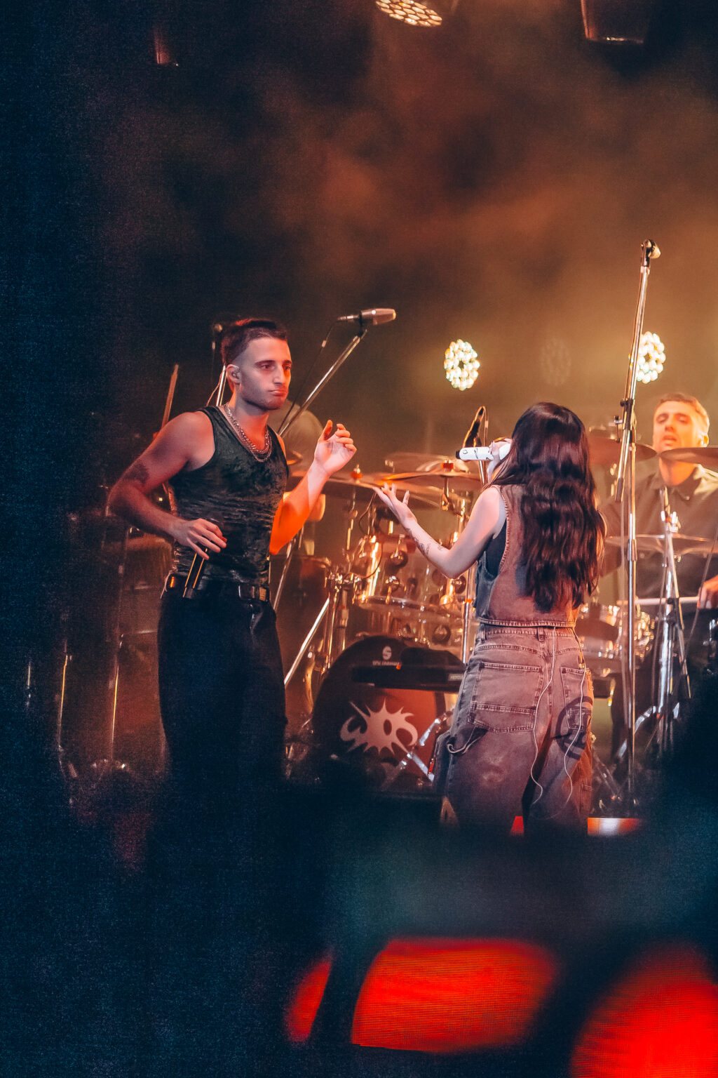 Wos and the band seen wide from the pit — Wos live in Buenos Aires, photographed by Anita Almaraz.